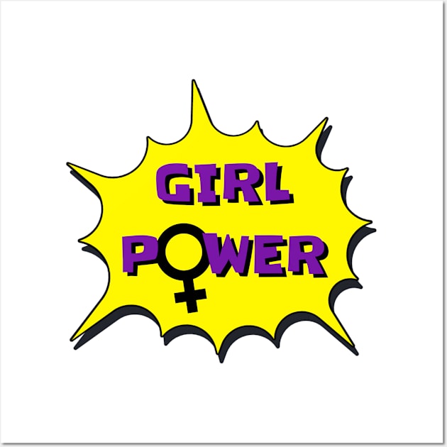 Power Girl Wall Art by Tinteart